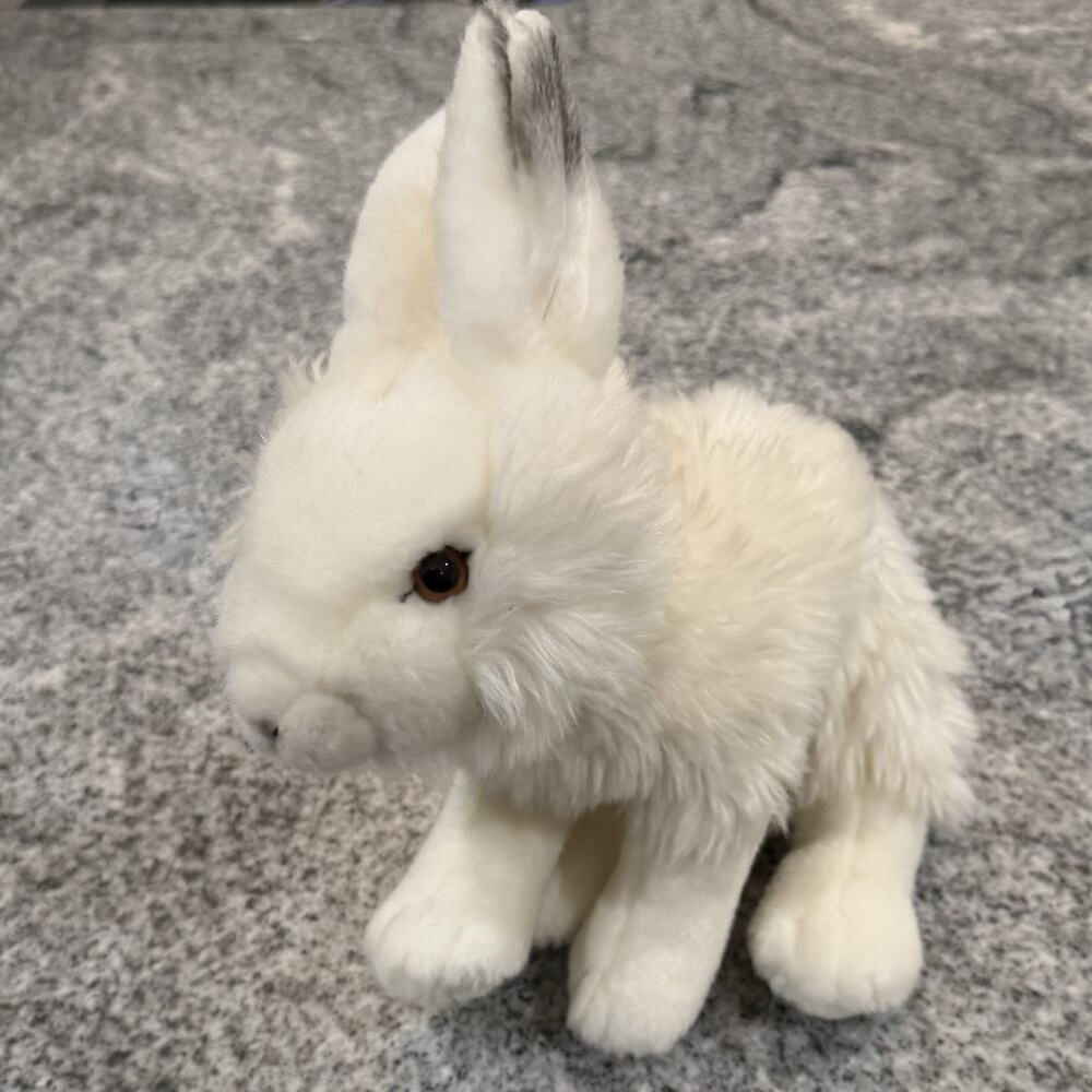GANZ-Signature Webkinz-Plush Stuffed Animal-WKS1036-Arctic Hare-White-NO CODE